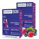 Glucose SOS Glucose Toz Paketleri Natural Dextrose, Fast-Abxia Bu, No Water Needed ile Ağızınızda Ayrılma, Berry Medley 12 Hizmet