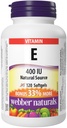 Webber Naturals Βιταμίνη Ε Φυσική πηγή Softgel, 400 IU-120 Softgels