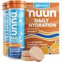 Nuun Ανοσία Ηλεκτρολυτικά Δισκία με Βιταμίνη D, C, E, & A, Ginger, Elderberry, Magnesium & 4 Άλλα Απαραίτητα Ηλεκτρόλυτα, Vegan, Blueberry Tangerine & Orange Citrus, 4 Pack (40 Services Σύνολο)