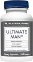 The Vitamin Shoppe Ultimate Man Multivitamin, High Potency Multi - Energy & Antioxidant Blend, Daily Multi-Mineral Supplement for Optimal Men's Health, Gluten & Dairy Free (180 Tablets)