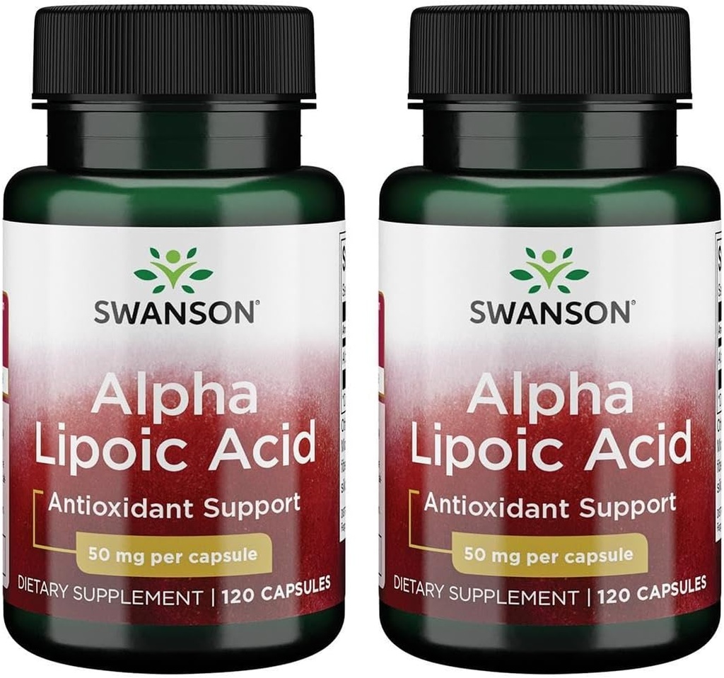 Swanson Alpha Lipoic Acid 50 Milligrams 120 Κάψουλες (2 Συσκευασία)