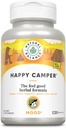 Doğal Denge Mutlu Kamper - Feel- Good Mood Support Supplement - Gotu Kola, Passion Flower ve Kava Kava Kava Capsules - 60 günlük Garanti (120 Count)