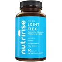 NutriRise Glucosamine Chondroitin Quercetin & MSM, Turmeric Curcumin 2100 mg Triple Strength Ortak Destek Supplement for Women & Men with Boswellia & Bromelain, Gluten Free, Non GMO, 90