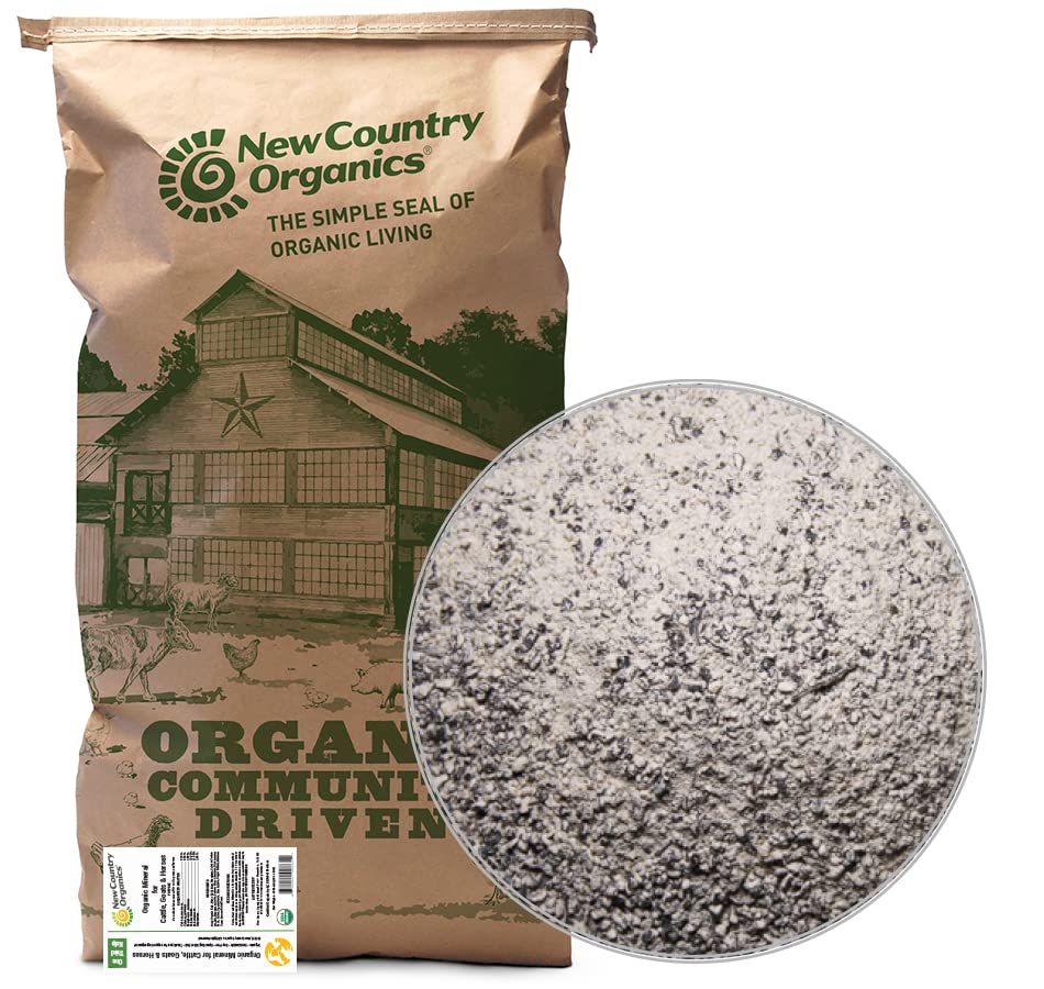 New Country Organics I Organic Kelp Supplement for Cattle, Goats & Horses I Certified Organic Non-GMO, Natural Mineral Mix I Sea Kelp Toz with Essentialdis & Phosphorus I 40 lbs