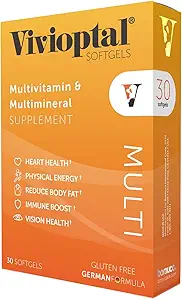 Vivioptal Multi 30 Softgels, Multivitamin & Multimineral, Gluten Free, Alman Formula