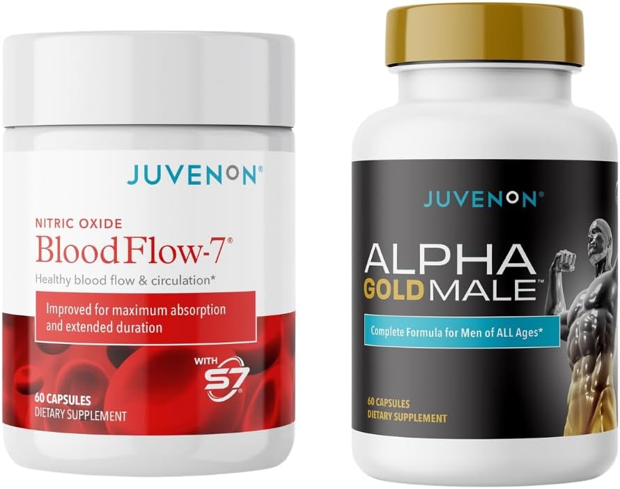 Juvenon BloodFlow-7 Nitric Hoffman ile Nitrosigine + Alfa Gold Erkek