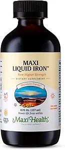 Maxi υγεία υγρού σιδήρου, φυσικό Punch φρούτων, 8 fl Oz
