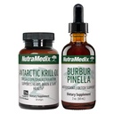 NutraMedix Beyin Destek Paketi - Artic Krill Oil Softgels ve Burbur Pinella Biliş Sağlığı, Detox ve Beyin Desteği - 2Piece Tamamlayıcı Destek seti