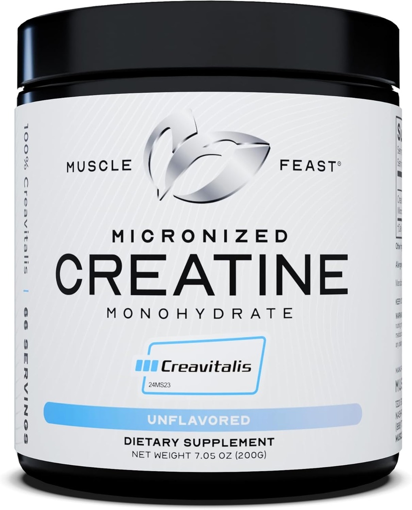 Kas Kre Krevitalis Mikronized Kretine Monohidrat Toz | Premium Pre-Workout veya Post-Workout | Mix, Gluten-Free, Güvenli ve Pure, Kosher Sertifikalı (200g | 66 Hizmet)