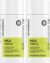 OxyEnergy Silymarin Milk Butle 300 mg Vitamin C, Inositol & Pueraria, Liver Detox & Repair Support, Antioksi Support,90 Capsules,Pack of 2