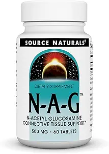 Source Naturals N- A- G N- Acetyl Glucosamine για την κοινή υποστήριξη και την ενδοεντερική επένδυση * - 500 mg - 60 δισκία