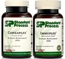 Standart Süreç Immune Support Sche - Immuplex & Congaplex Supplement Set - Diyetary Supplements for Immune System Health Support - Gluten-Free Supplements with Ribonüic Acid & C Vitamin