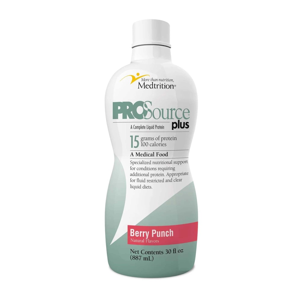 Pro Source Plus Oral Supplement Berry Punch 30 oz Şişe