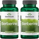 Swanson Berberine - Standardized 97% Berberine HCl- 400mg Each - 60 Capsules 2 Bottles