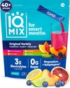 IQMIX Hydration Electrolyte Toz – 4-in-1 Formula for Hydration, mental Clarity, Mood and Recovery – Sugar-Free Drink Mix, Keto, Magnezyum L-Threonate, Lion's Mane – 40 Kont Çeşitli Paket