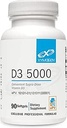 XYMOGEN D3 5000 - Bio available Vitamin D3 5000 IU (125 mcg) - Immune Health, Bone + Heart Health (90 Gelatin Softgels) Destek için Yüksek Potency Vitamin D Supplement (90 Gelatin Softgels)