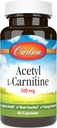 Carlson Labs Acetyl L-Carnitine, 500 mg, 60 Capsules