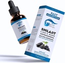 Lion's Mane - Shilajit - Ashwagandha - Bacopa Monnieri Liquid Drops | for Stress, Memory Branson,Focus | Tüm Doğal Malzemeler 1Fl Oz (1)