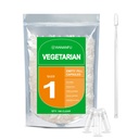 wananfu Boyutu 1 Boş Capsules Vegetarian (100 Count) Micro Lab Spoon ile Log, Clear Fillable Veggie Pill Capsules Boyutu 1 Kendi Tamamlarınızı Yapmak için