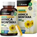 BIO KRAUTER Arnica Montana Capsules - Bruising ve Swelling için 500 mg Arnica Capsules - Vegan - 100 Count