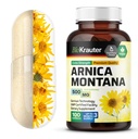 BIO KRAUTER Arnica Montana Capsules - Bruising ve Swelling için 500 mg Arnica Capsules - Vegan - 100 Count
