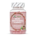 Skin Whitening Gummies, Glutathione, Collagen ve Bioth, Hydrated Youthful Skin, Glow ve Spots Fading, Anti-Aging, 60 Count Count Count