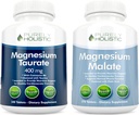 Magnezyum Taurate 400 mg + Magnezyum Malate 400 mg - Yüksek Biyo kullanılabilir - Yüksek Apsiyon Paketi - 270 + 270 Vejetaryen Tabletler