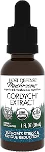 Host Defense CordyChi Extract - Energy & Immune Support Supplement - Cordyceps & Reishi Mushroom Supplement for Relaxation & Respiratory Support - Aids Against Tiredness - 1 fl oz (30 Servings)*