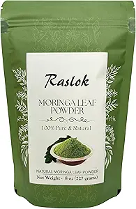 Moringa Toz | 100% Saf Moringa Leaf NO Stems | Moringa Olifera Toz (8 Oz)
