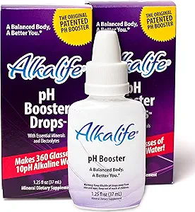 alkalin Water Drops | İlk Patentli Bazan pH ATM w/Minerals & Electrolytes | Denge pH, Neutralize Acid, Immune Support, Peak Performance, Detox, Genel Wellness - 2 Paket