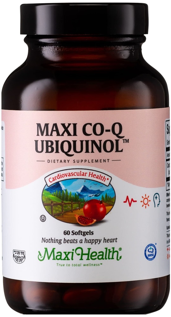 CoQ10 Ubiquinol - CoQ10 100mg Softgels - Kosher Co Q 10 Συμπλήρωμα για Καρδιαγγειακή Υγεία - Ανώτερη απορρόφηση - Co Q10 Συμπλήρωμα Ubiquinol 100mg για Κυτταρική Ενέργεια - Συνένζυμο CoQ 10 (60 Count)