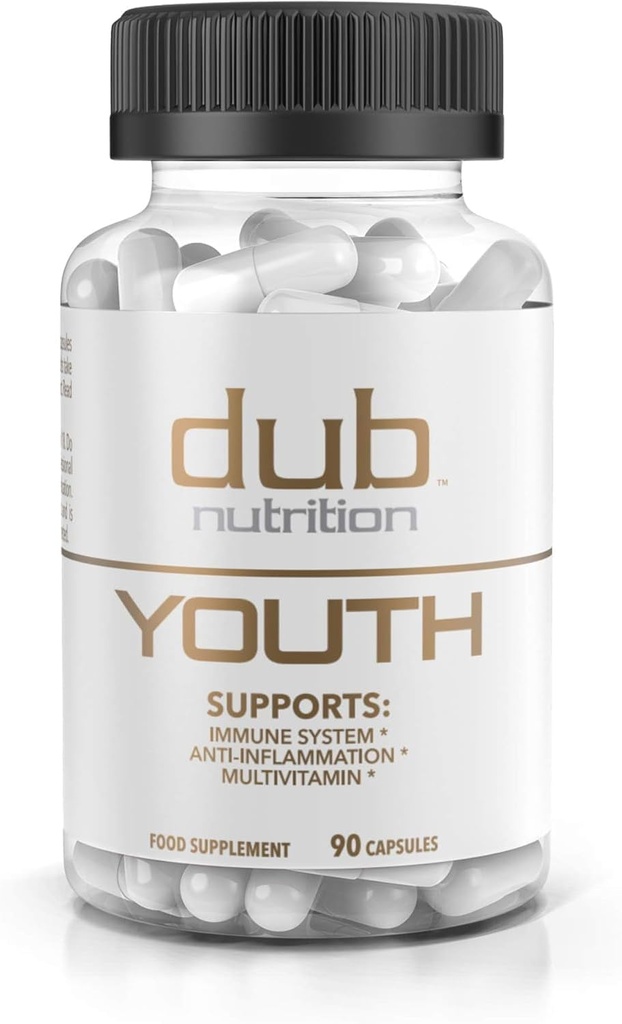 Youth - Formula with Acai, Resveratrol, Κουρκουμίνη, Βιταμίνες A, C, D, E, B12, και CoQ10 - Υποστηρίζει Ασυλία και Κινητικότητα - 90 Κάψουλες