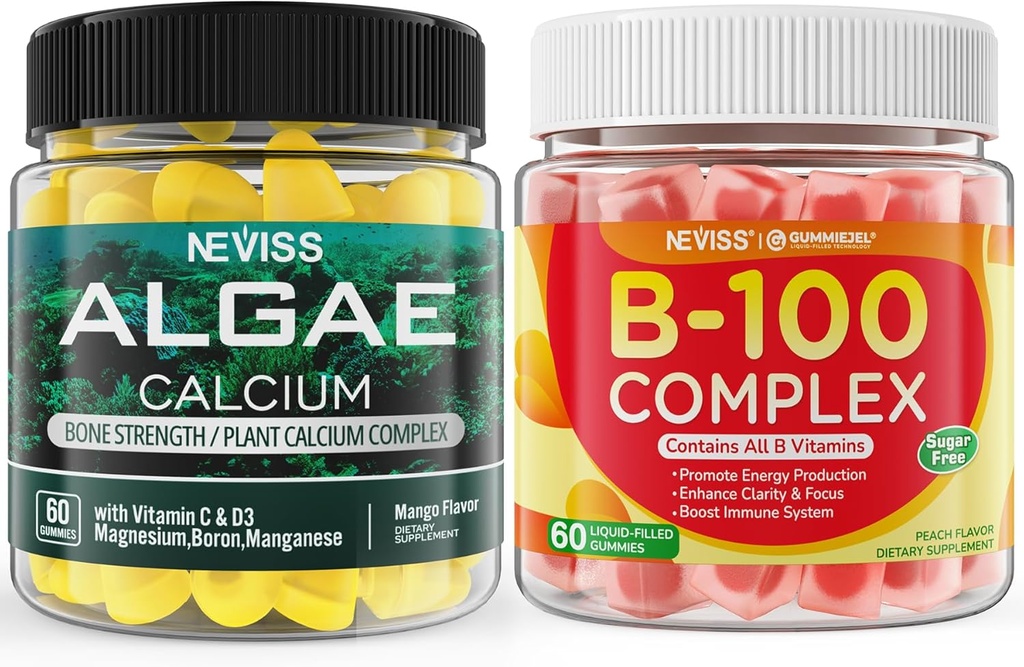 NEVISS Algaeelli Gummies+ B100 Kompleksi Gummies