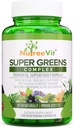 SuperGreens - Spirulina, Chlorella, Wheatgrass + Daha Fazla - Nutrient-Packed Green Assembly