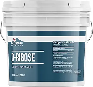 Earthborn στοιχεία D-Ribose 1 Gallon, καθαρό & μη αραιωμένο, συμπλήρωμα διατροφής