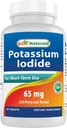 Best Naturals Potassium Iodide 65 mg - Dietary Supplement, 60 Tablets (60 Count (Pack of 1)) (12)