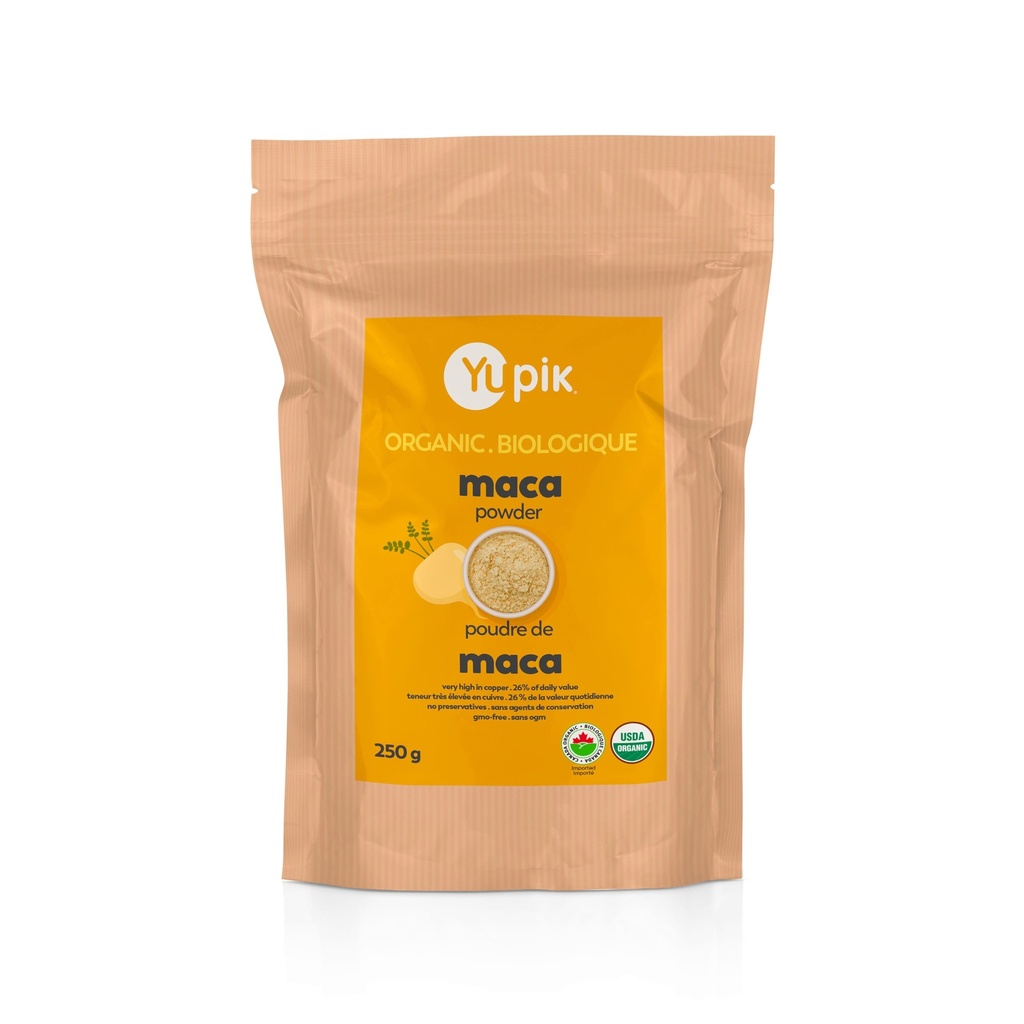 Yupik Organik Sarı Maca Toz, 8.8 oz, USDA sertifikalı, Gluten-Free, Raw, Vegan, Kosher, Non-GMO, Nutty & Earthy Superfood for Smoothies & Baking