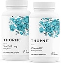 THORNE - 5-MTHF & Vitamin B12 Sche - Cardiovascular & Nerve Destek - 60 Hizmet