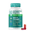 Kadınlar için SmartyPants Organik Prenatal Vitaminler, Multivitamin Gummies: Biotin, Metil, Omega 3 (ALA), Vitamin D3, C, B12, B6, A, K2 & çinko, Choline, Vegetarian, 120 Kont (30 Günlük Supply)