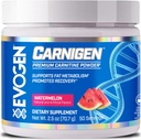 Evogen Carnigen - Premium Carnitine Powder | Supports Fat Metabolism & Promotes Recovery | Stimulant-Free L Carnitine Supplement Matrix with Acetyl L-Carnitine | Watermelon | 50 Servings