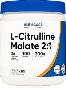 Nutricost L-Citrulline Malate (2: 1) Toz (300 Grams)