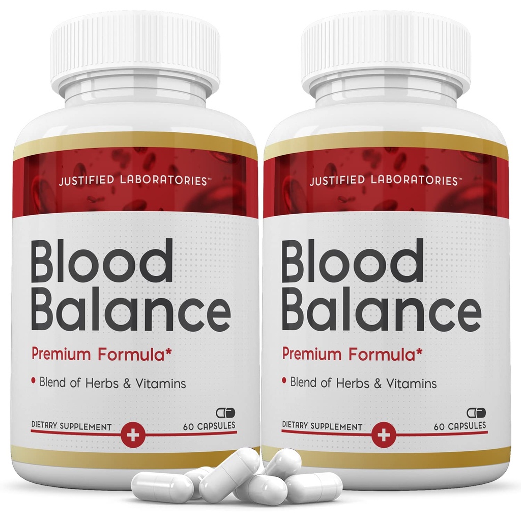 Justified Laboratories (2 Pack Blood Balance Advanced Formula 620MG Tamam Pills 120 Capsules