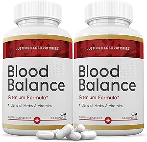 Justified Laboratories (2 Pack Blood Balance Advanced Formula 620MG Tamam Pills 120 Capsules