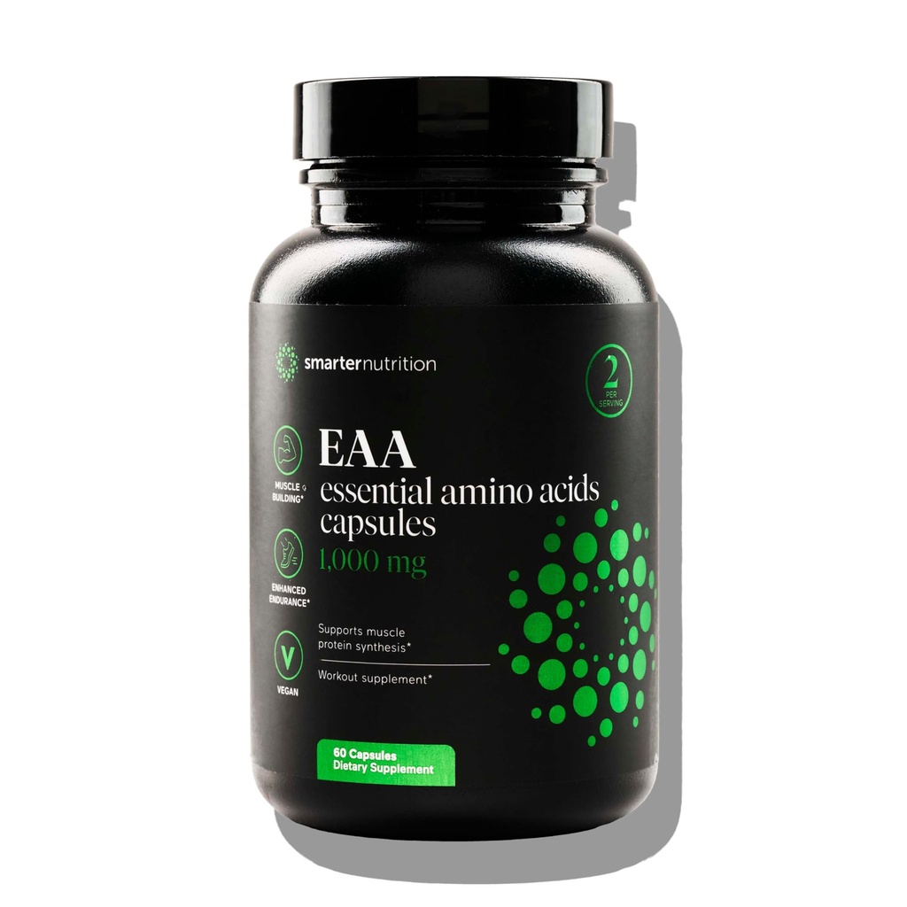 AKILRITION Essential Platinum Acids (EAA) Capsules - 1 Gram Per Tüm 9 EAAs - Destek Kas Mass & Egzersiz - Non-GMO, Vegan, Gluten Free - 60 Count[30-Day Supply]