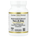 California Gold Nutrition Multivitamin ve Mineral ile MethylFolate ve Bio-Quercetin, Two-A-Day, 60 Veggie Capsules