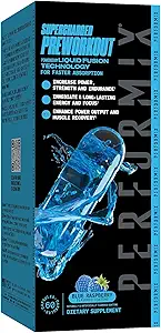 PERFORMIX Supercharged Preworkout - Sustained Energy, Endurance, and Focus - Premium Muscle Supporting Oceanix ve Alpha GPC for PES Education & Body Building (60 Capsules)