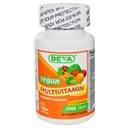 Deva Vegan Multivitamin ve Mineral Supplement - Bir kez Gün Formula Yeşillerle - Vitaminler A, C, D, E, B Kompleksi, Günlük Sağlık ve Sağlık için Yüksek Lisans Formülasyonu - 90 Kaplamalı Tabletler, 1-Pack