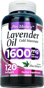 FITO MEDIC'S Lab | Lavender Pills |120 Yumuşak jeller | 1600 mg | Daha İyi Aborpsiyon | Lavender Extract | Lavanda | Lavender | Lavender Capsules, Lavender Oil