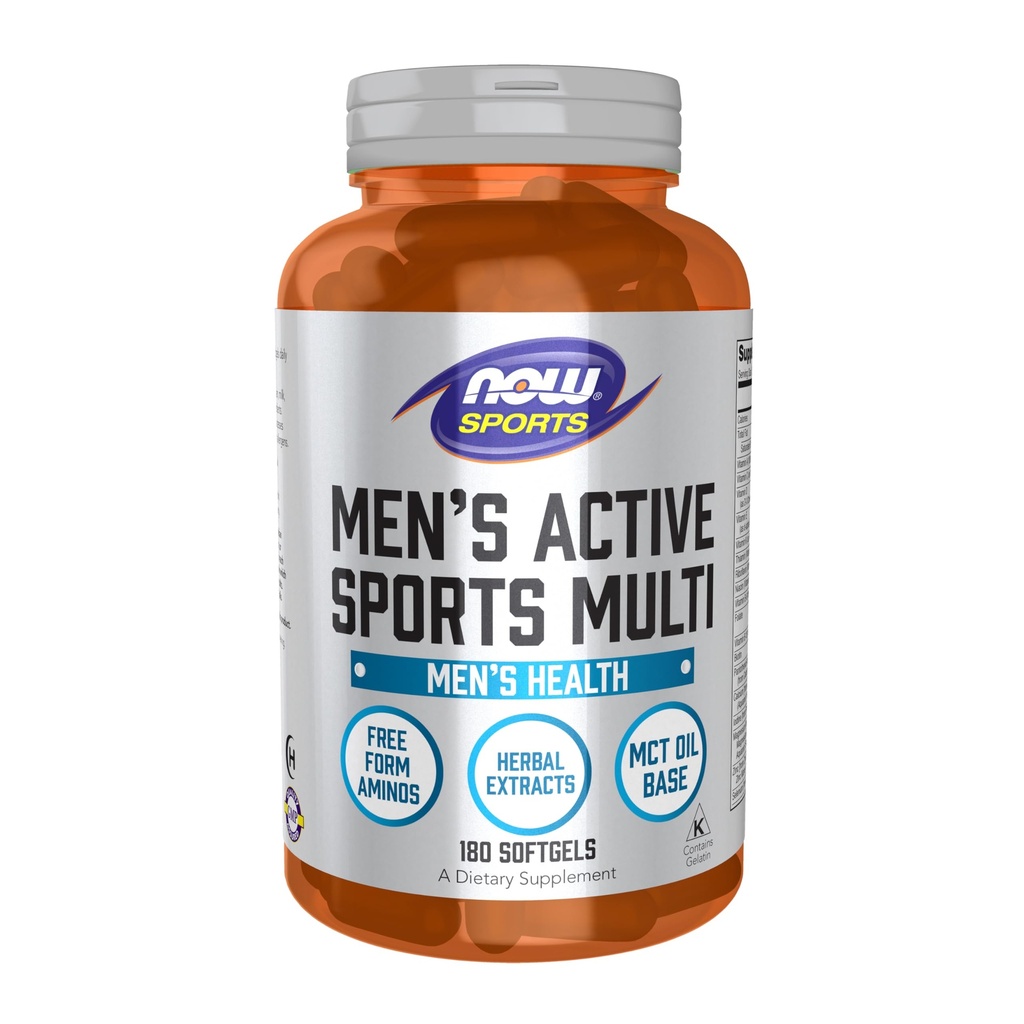 Şimdi Gıdalar Spor Beslenme, Erkeklerin Extreme Sports Multi, Free-Form Asits, ZMA®, Tribulus, MCT Oil ve Herbal Türleri, 180 Softgels