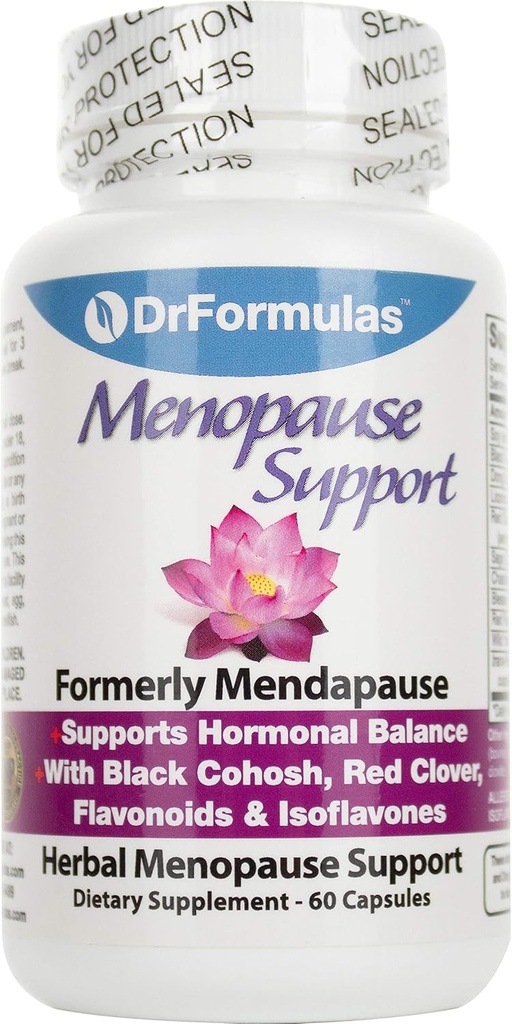 DrFormulas Menopause Supplement for Hot Flashes, Night Sweats ve Mood Swings Relief with DIM, Dong Quai, Black Cohosh, 60
